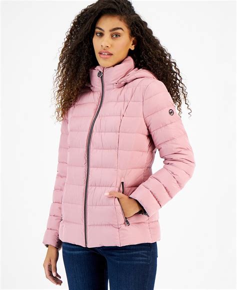 michael michael kors women's hooded stretch packable down puffer coat|32 degrees quilted down packable puffer coat.